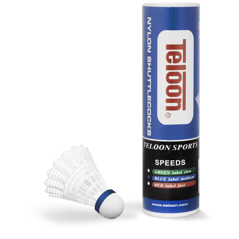 Μπαλάκια Badminton Προπόνησης Νάιλον, μεσαίας ταχύτητας (6 τμχ.) - 42072