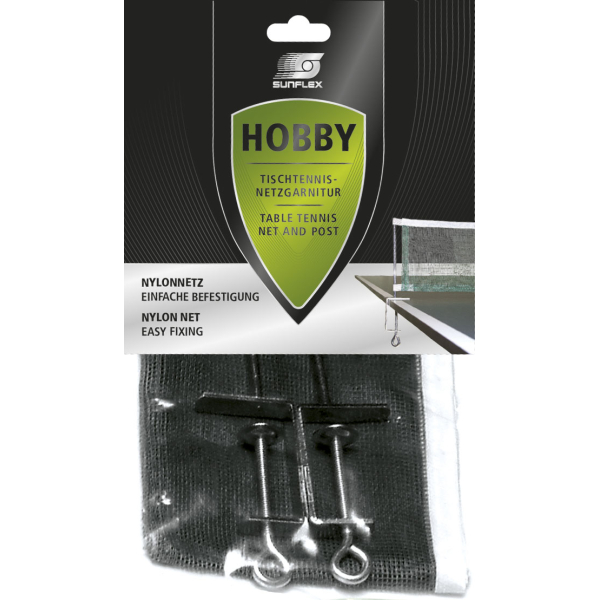 Δίχτυ Ping Pong με Στηρίγματα Sunflex Hobby - 42750