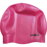 Σκουφάκι Κολύμβησης AMILA Medium Hair Ροζ - 47022