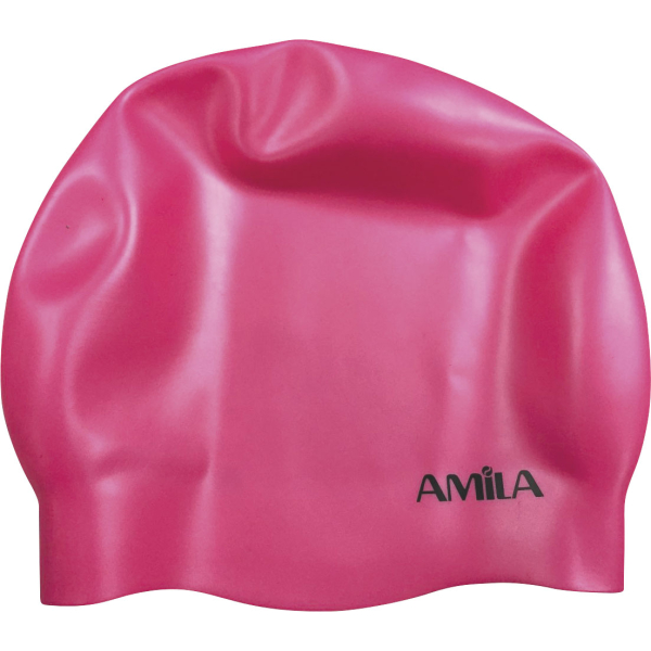 Σκουφάκι Κολύμβησης AMILA Medium Hair Ροζ - 47022