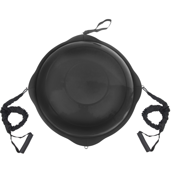 AMILA Balance Ball με Ξύλινη Βάση Mat Black 63cm - 48193