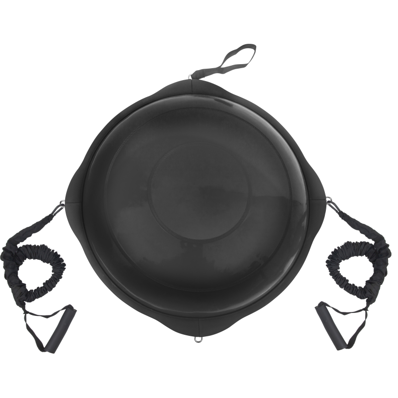 AMILA Balance Ball με Ξύλινη Βάση Mat Black 63cm - 48193