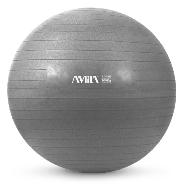 Μπάλα Γυμναστικής AMILA GYMBALL 75cm Γκρι Bulk - 48425
