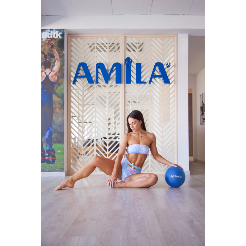 Μπάλα Γυμναστικής AMILA Pilates Ball 19 cm Μπλε Bulk - 48432 - Image 2