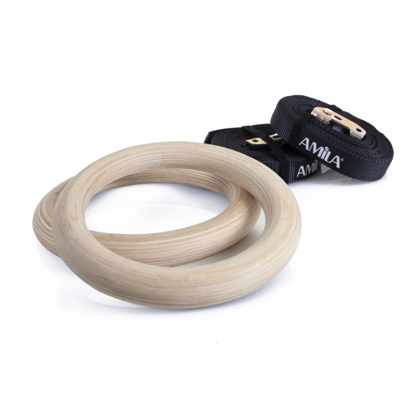 Κρίκοι γυμναστικής AMILA WOOD Gymnastics Rings - 84762