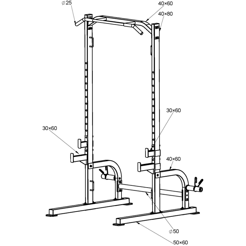 Μηχάνημα Half Rack AMILA HR350 - 91206 - Image 2
