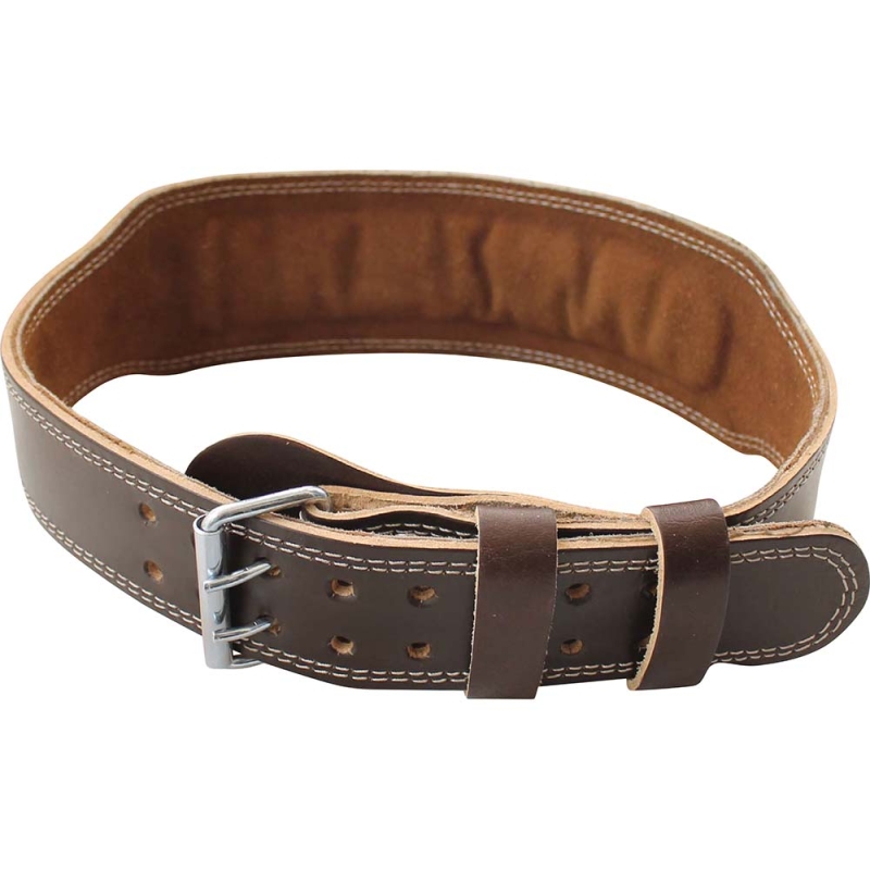 Ζώνη Άρσης Βαρών AMILA Δερμάτινη Καφέ B Quality S - 94906 - Image 4
