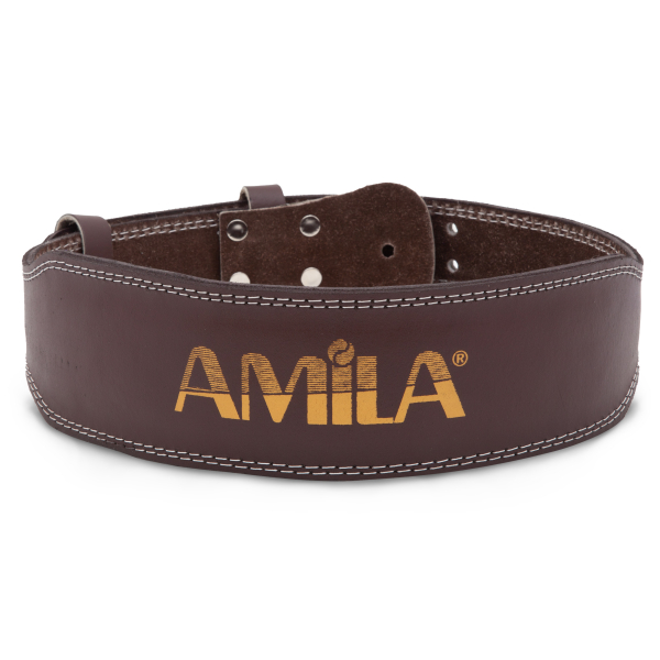 Ζώνη Άρσης Βαρών AMILA Δερμάτινη Καφέ C Quality XL - 94914