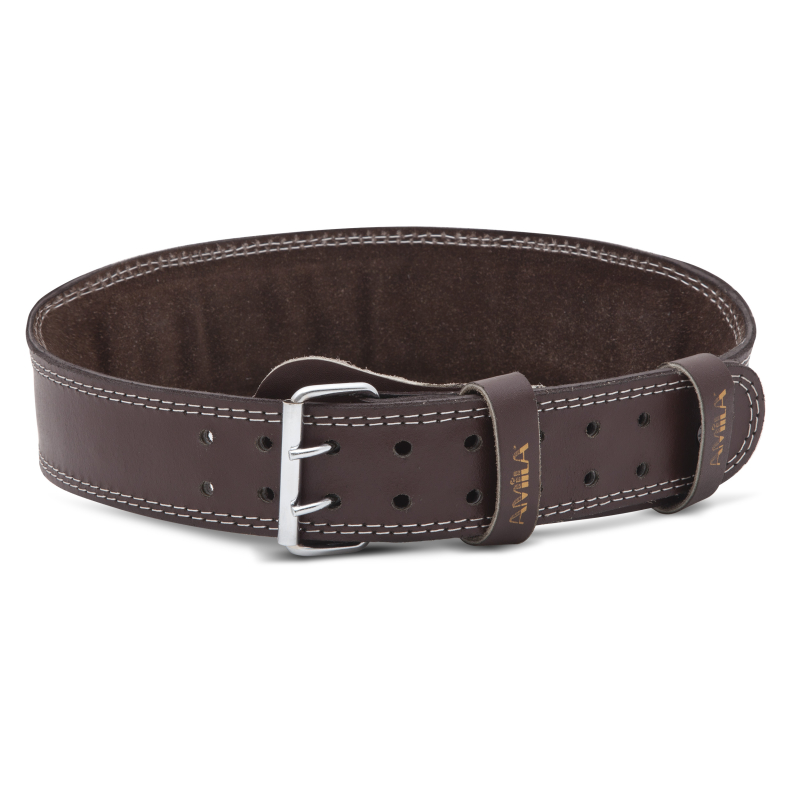 Ζώνη Άρσης Βαρών AMILA Δερμάτινη Καφέ C Quality XL - 94914 - Image 2