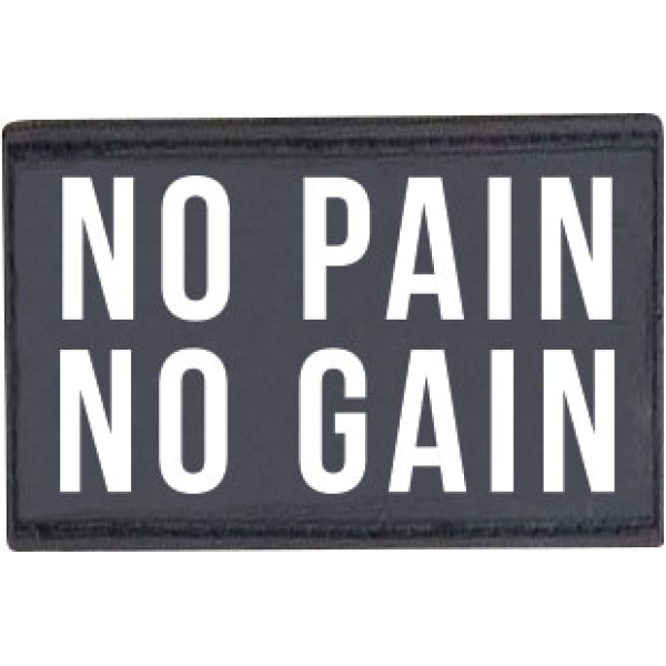 Patch "No pain no gain" - 95343