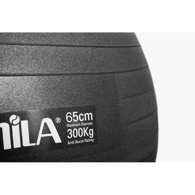 Μπάλα Γυμναστικής AMILA GYMBALL 65cm Μαύρη - 95845 - Image 2