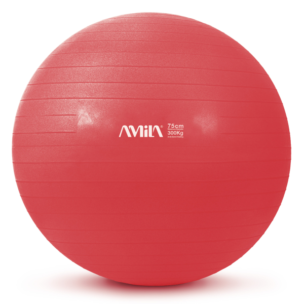 Μπάλα γυμναστικής AMILA GYMBALL 75cm Κόκκινη - 95866