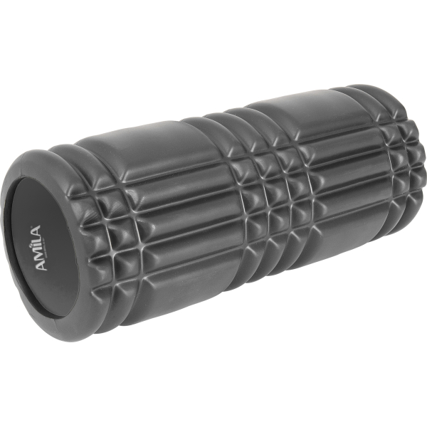 AMILA Foam Roller Plexus Φ14x33cm Μαύρο - 96806