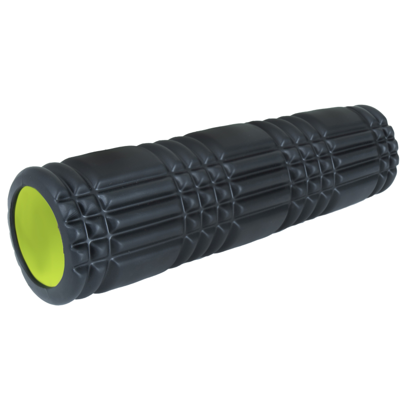 AMILA Foam Roller Plexus 45 Φ14x45cm Μαύρο/Λάιμ - 96827