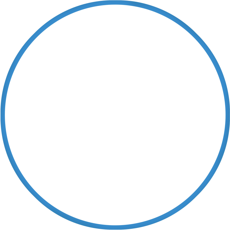 Χούλα Χουπ HQ 80cm - Φ19mm - 330gr, Μπλε - 98818