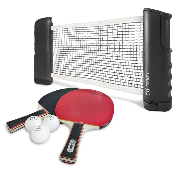 Σετ Ping Pong AMILA (2 ρακέτες + 3 μπαλάκια + δίχτυ) - 42605